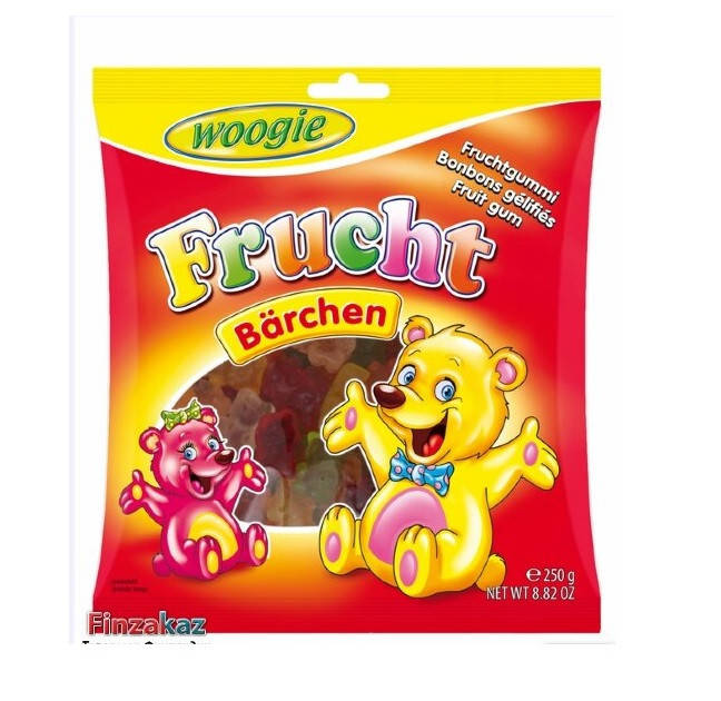 

Конфеты жевательные Woogie Frucht Barchen Фруктовые Мишки 250 г Австрия