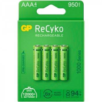 

Аккумулятор GP AAA ReCyko 950mAH (4шт)