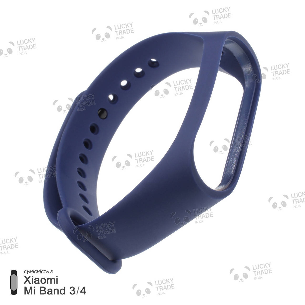 

Ремешок Xiaomi Mi Band 4 / 3 MiJobs силиконовый однотонный браслет Синий [1627]