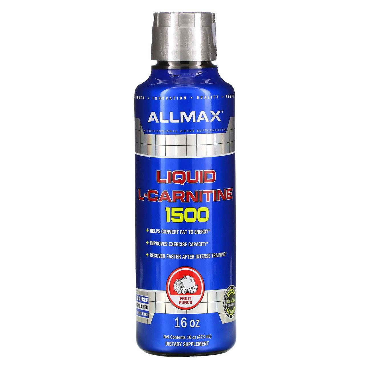 

Л-карнитин Allmax Nutrition Liquid L-Carnitine 1500 мг 32 порц.