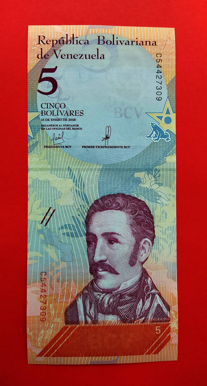 

Венесуела 5 боліварів 2018 UNC