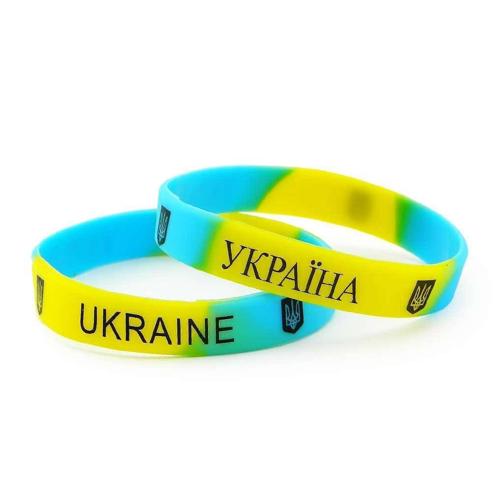 

Браслет силиконовый Ukraine (желто-голубой) 1078707124