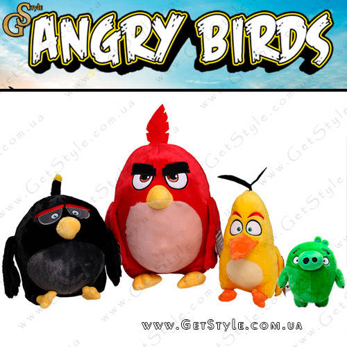

Набор игрушек Angry Birds 4 шт, Зелёный