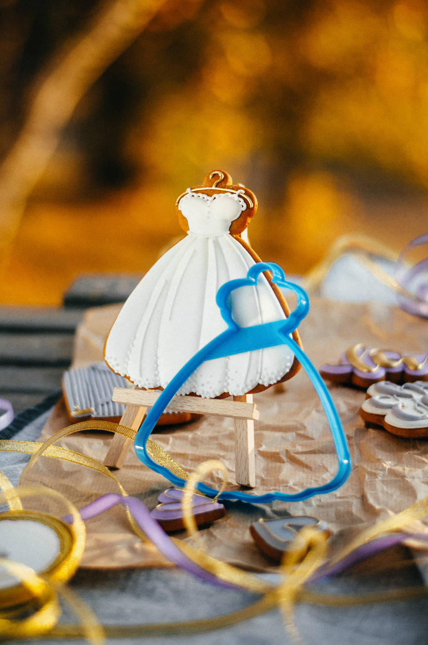 

3D формочки-вырубки для пряников "Свадебное платье 4"