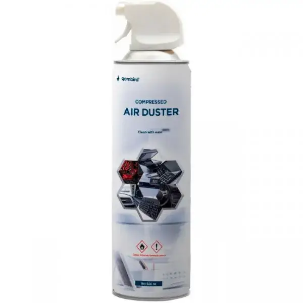 

Сжатый воздух Gembird Compressed air duster 600ml CK-CAD-FL600-01