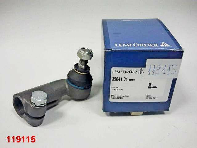 

Наконечник рулевой ВАЗ 1118, LEMFORDER (35041 01) левый/1 шт.
