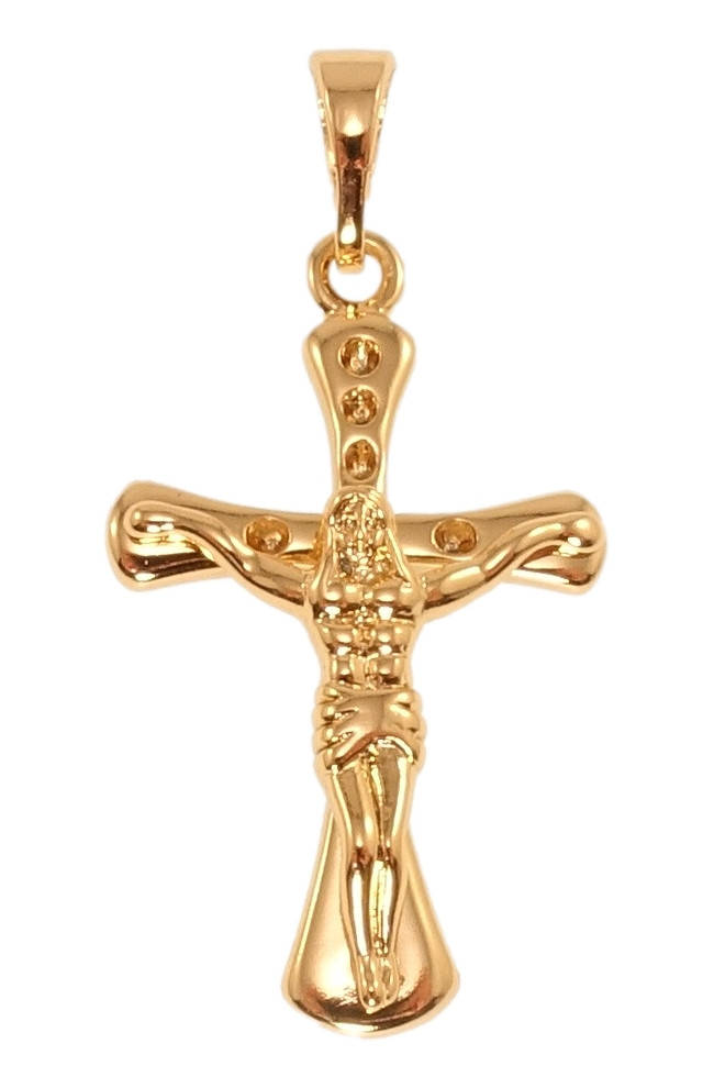 

Кулон Xuping Позолота 18K "Декоративный Крест с Распятием"