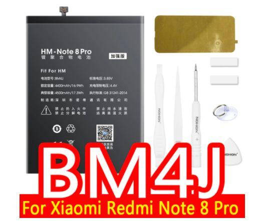 

Аккумулятор NOHON для Xiaomi Redmi Note 8Pro 4500мАч + набор инструмент BM4J