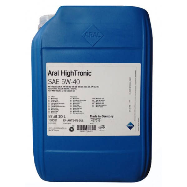 

Моторное масло Aral HighTronic 5W-40 20л