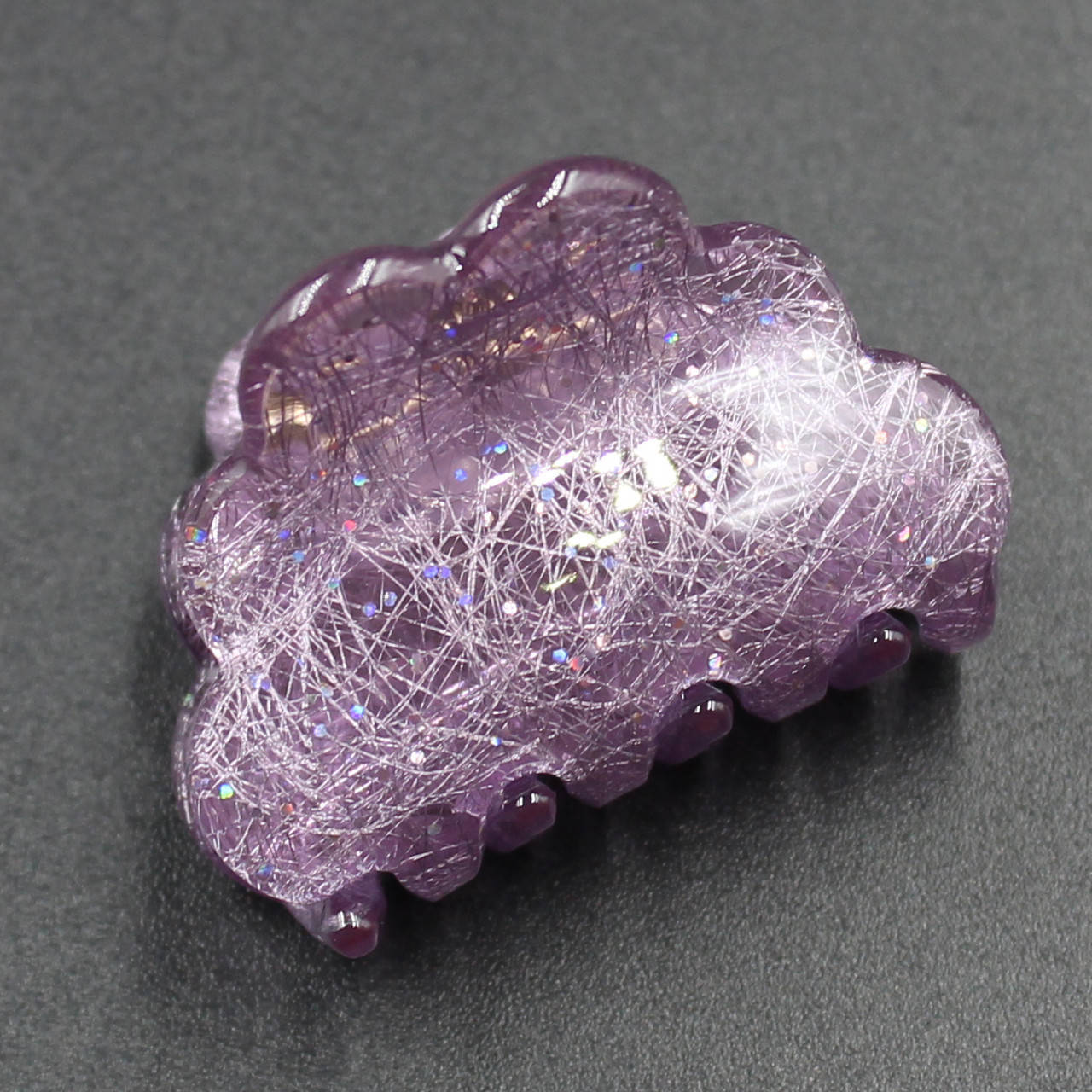 

Заколка-Краб для волос французский пластик, Сиреневый