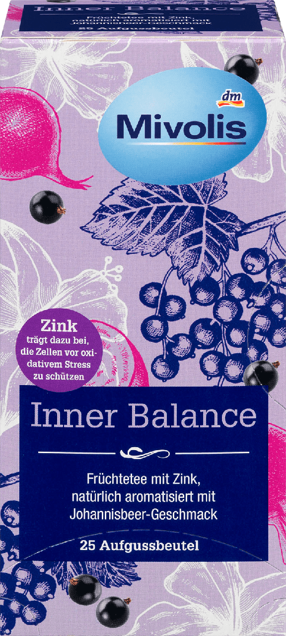 

Травяной чай Mivolis Inner Balance mit Zink, 25 шт.