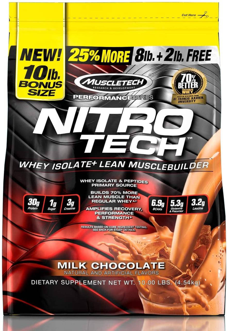 

Протеин нитро-теч MuscleTech Nitro-Tech 10 lb 4.54кг