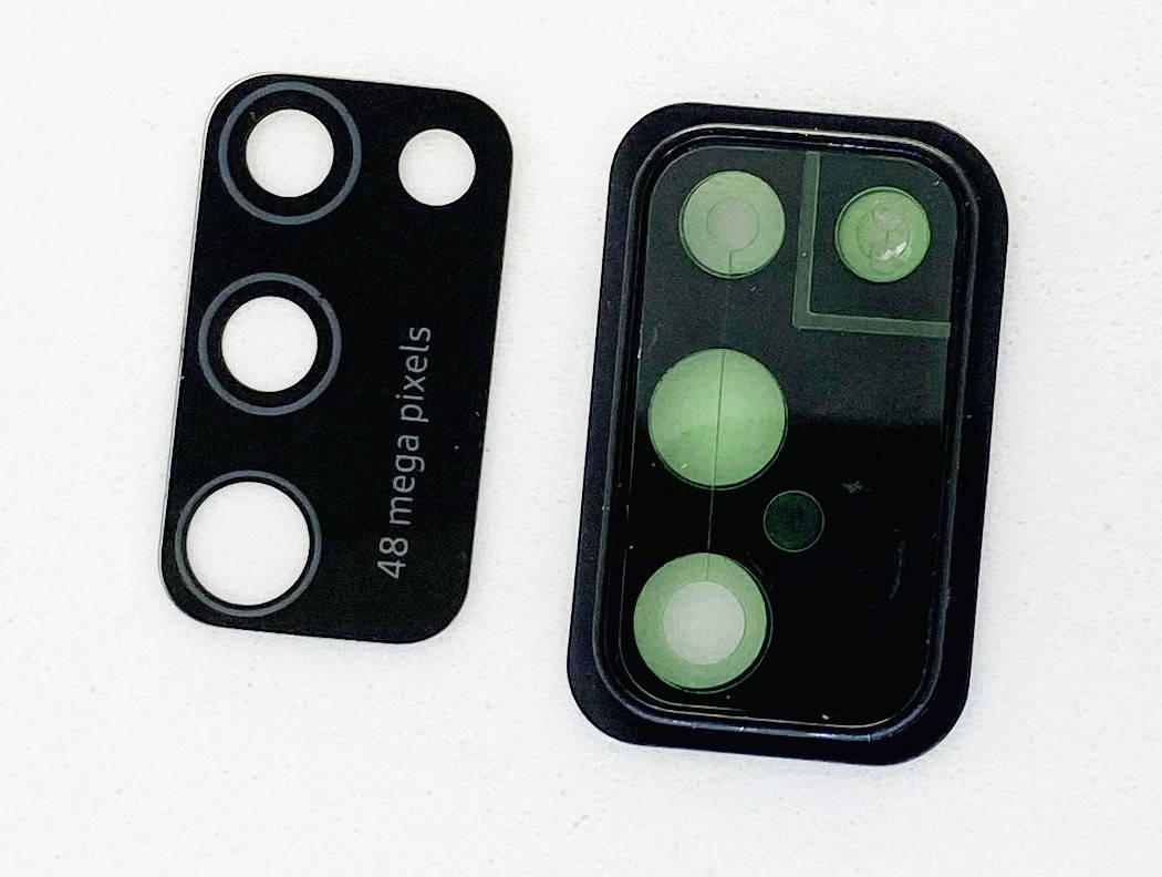 

Стекло камеры Samsung A415F Galaxy A41 2019, с рамкой черного цвета