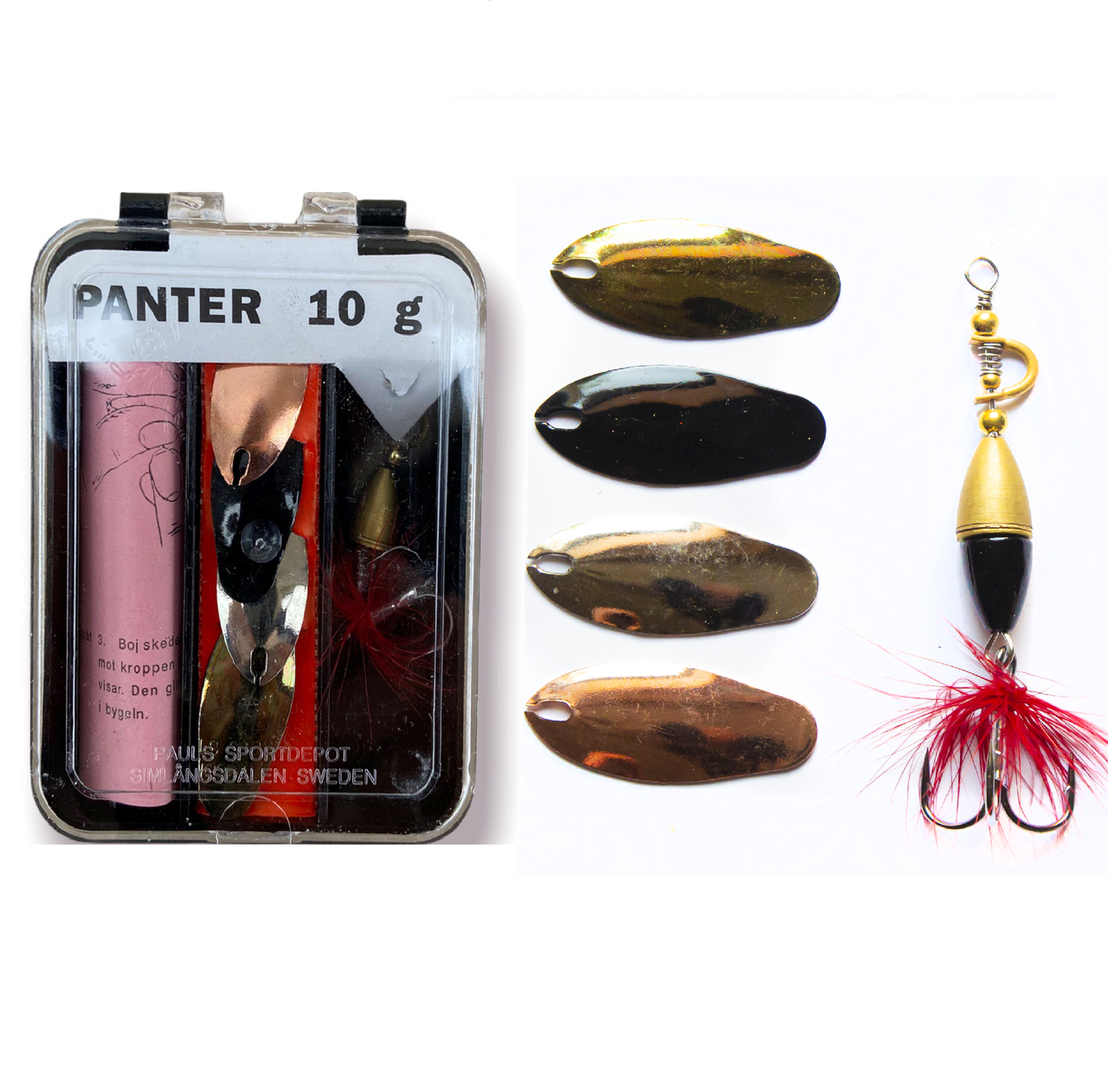 

Блесна вертушка Panter 10g + 4 сменных лепестка