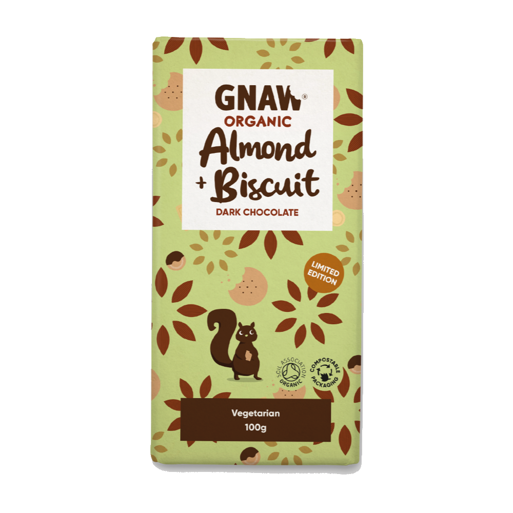 

Черный шоколад Gnaw Organic Almond Biscuit 100 g