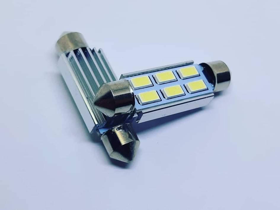 

Лампа SV8,5(C5W, C10W)AC 12V LED 6х5630 white 41mm обм radiator