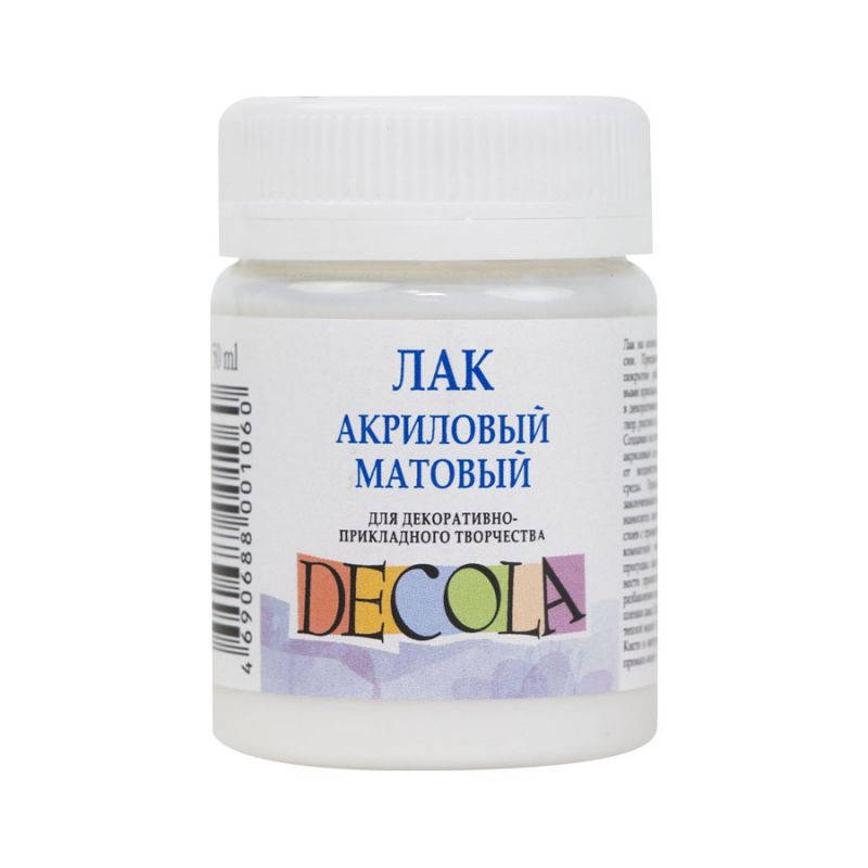 

Лак акриловый матовый, 50 мл Decola
