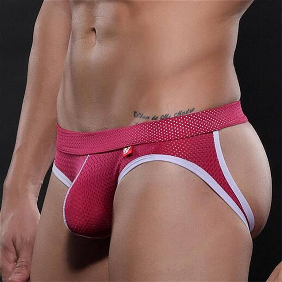 

Трусы мужские Пинк Jockstrap 1 сетка Размер M (обхват талии 68-78 см) D02.1, Розовый