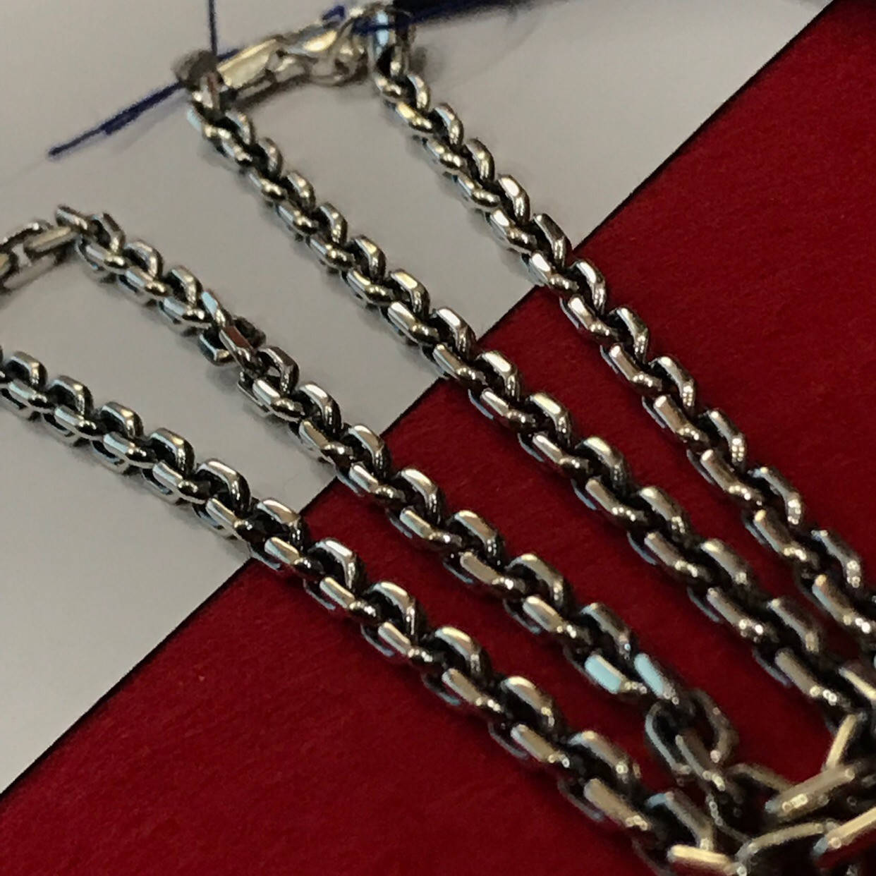 

Серебряная цепочка 925 пробы .ЯКОРЬ С ГРАНЯМИ 45 грамм