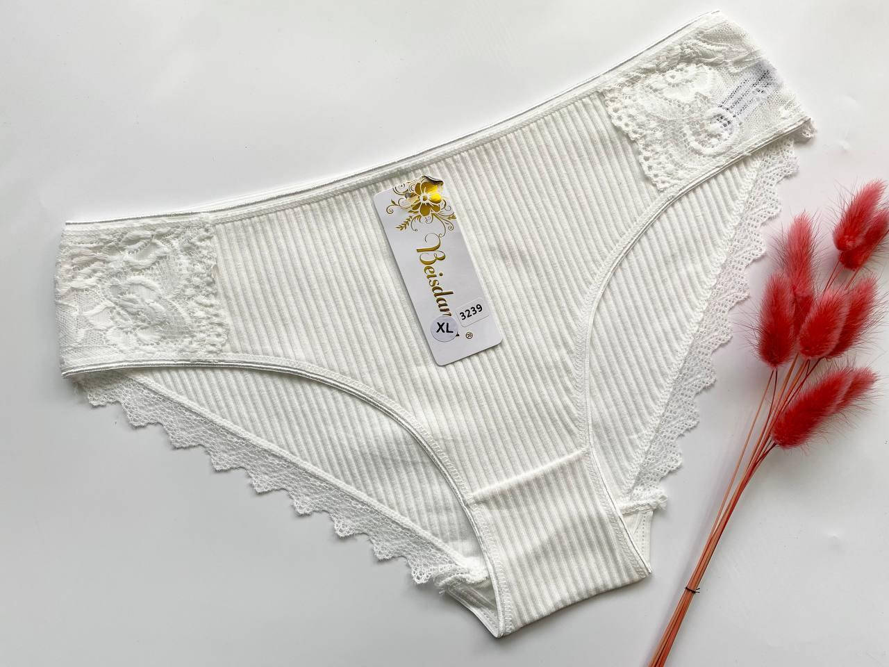 

Женские трусики Beisdanna, код 3239, Белый, Молочный 2XL