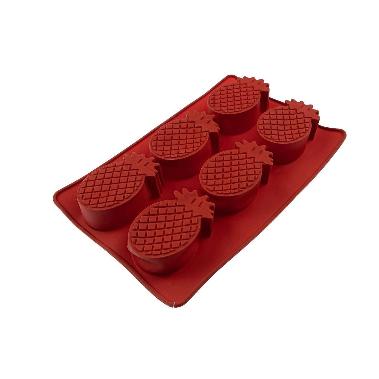 

Форма силиконовая для выпечки "Ананас" 6/1 26 * 17см коричневая, Коричневый