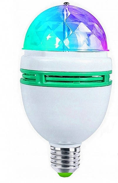 

Светодиодная лампа DISCO крутящаяся LED LAMP для вечеринок E27