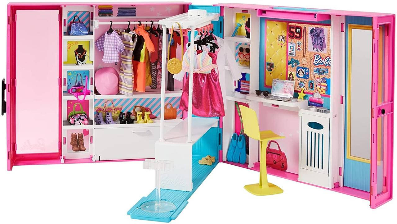 

Барби Гардеробная комната Шкаф мечты с одеждой 30+ деталей Barbie Dream Closet, Mattel Оригинал из США
