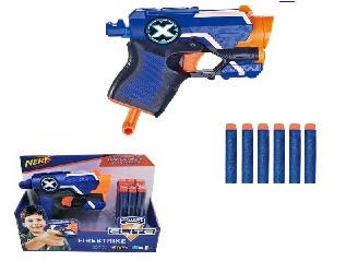 

Пистолет бластер Nerf детский с мягкими пулями, 7061, для детей от 5 лет