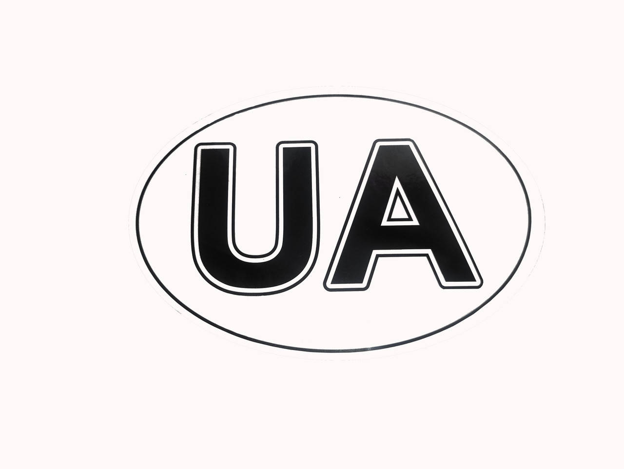 

Наклейка "UA" (Евростандарт), Белый