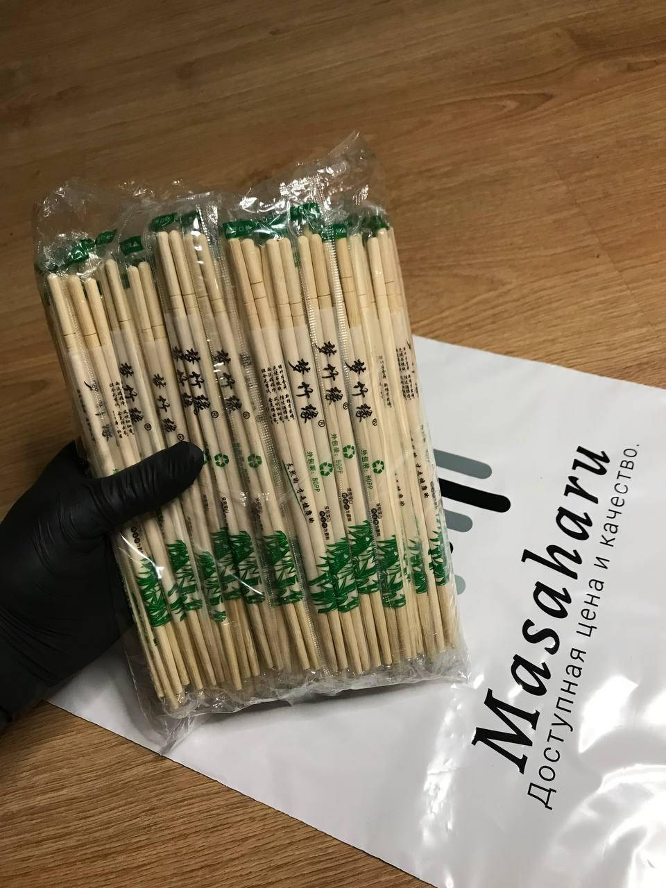 

Бамбуковые палочки, Bamboo chopsticks (круглые 200мм)