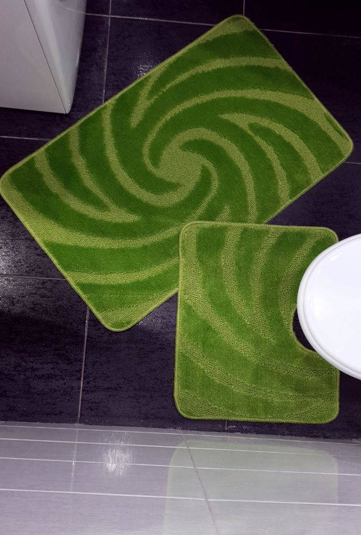 

Набор ковриков для ванной и туалета KХ 101 салатовый