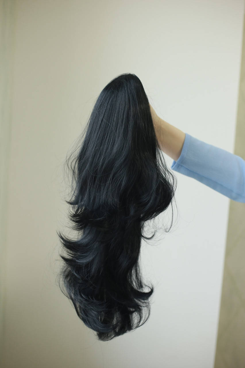 

Хвост-шиньон на крабе каскадный Elegant 60 см черный