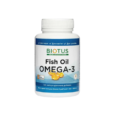 

Омега-3 рыбий жир, Omega-3 Fish Oil, Biotus, 120 капсул (BIO-530029)