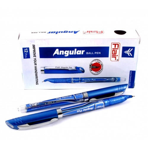 

Ручка шариковая FLAIR Angular для левши синяя (26112)