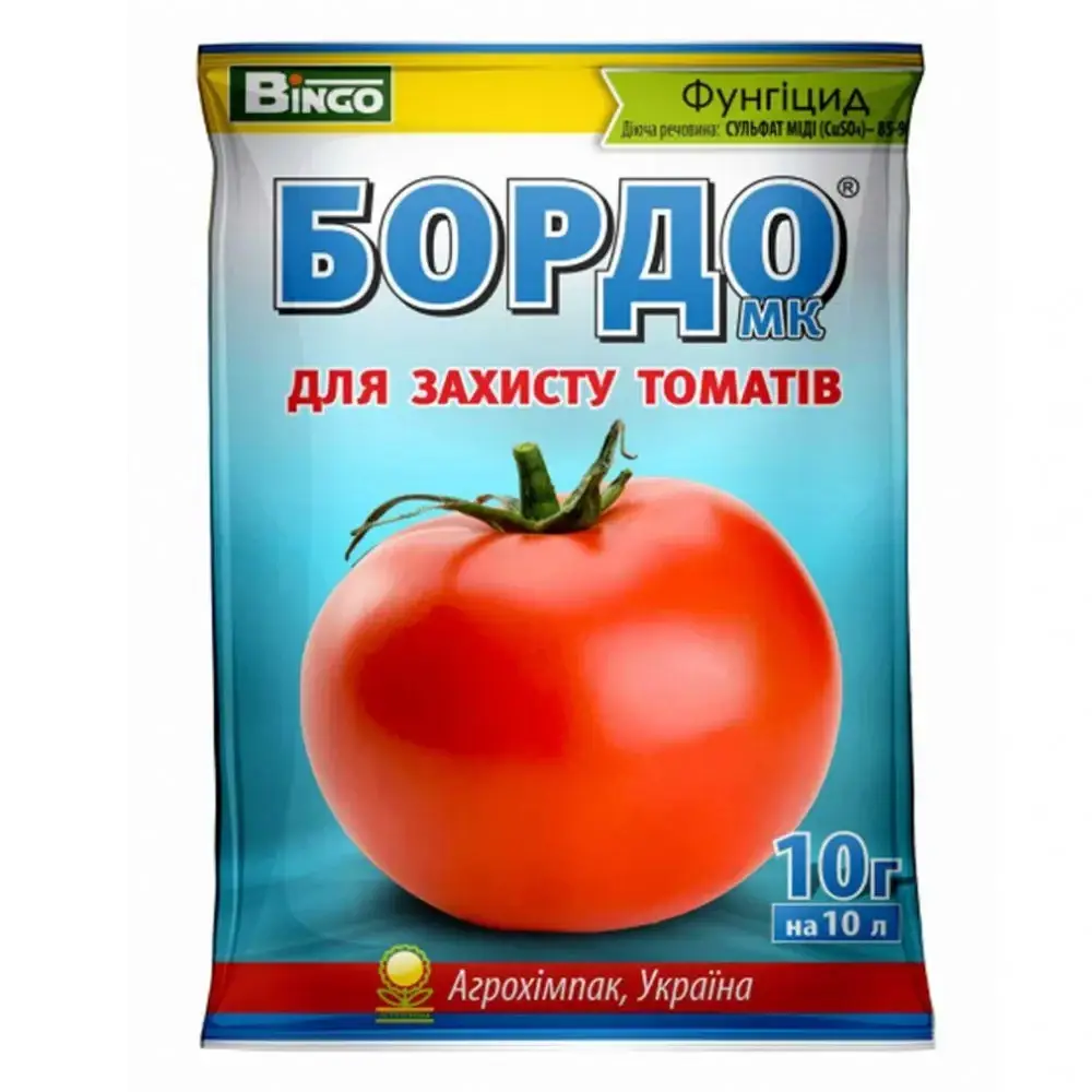 

Бордо МК Томат 10 г фунгицид (Сульфат міді)