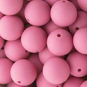 

Круглая 12 мм бусина силиконовая Румянец (blush)