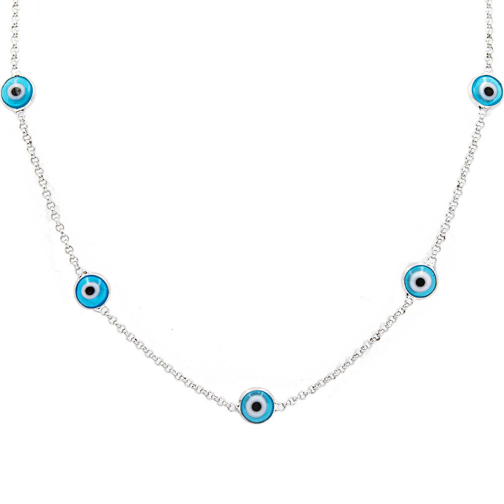 

Цепочка " Lucky eye" от сглаза родий