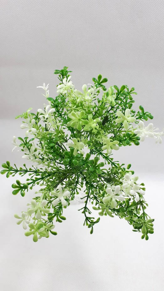 

Белый лютик садовый 28см искусственный куст зелени