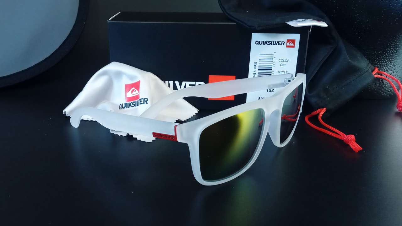 

Quiksilver The Ferris Мужские и Женские Солнцезащитные Модные и Крутые очки Солнечные очки, Белый
