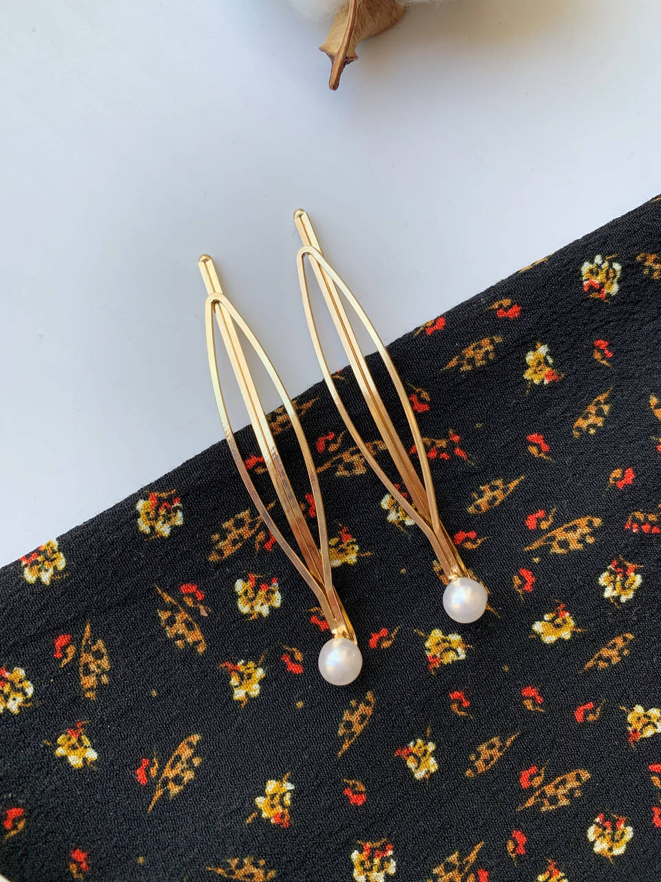 

Набор заколок, женская заколка золотая жемчуг невидимка, Золотистый