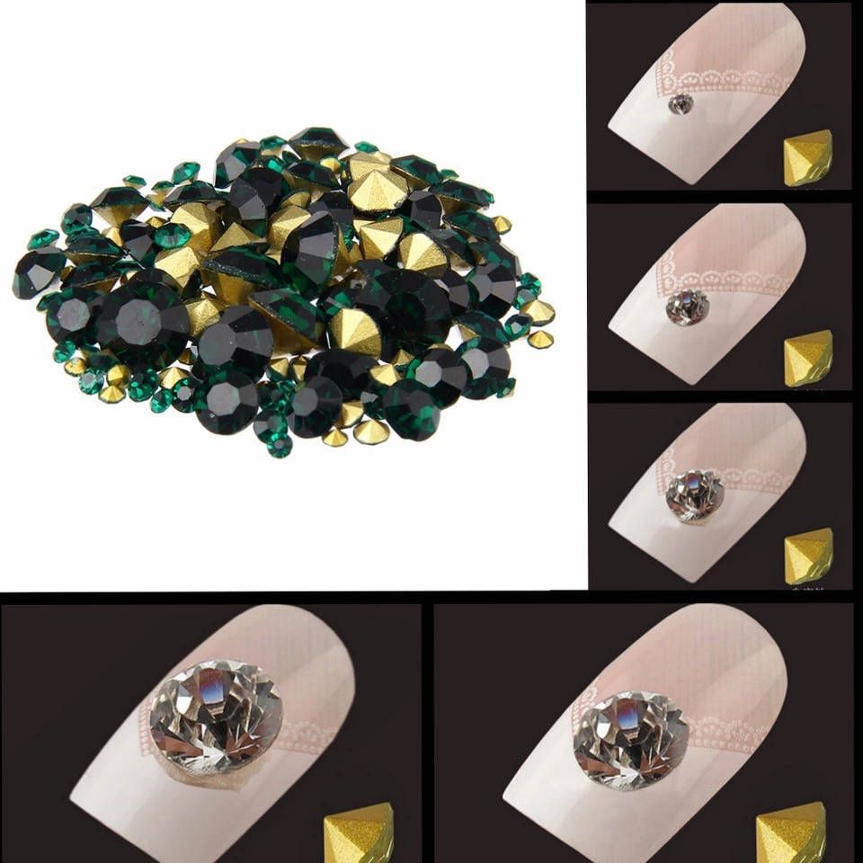 

Конусные стразы, цвет Emerald, размер на выбор*1 шт