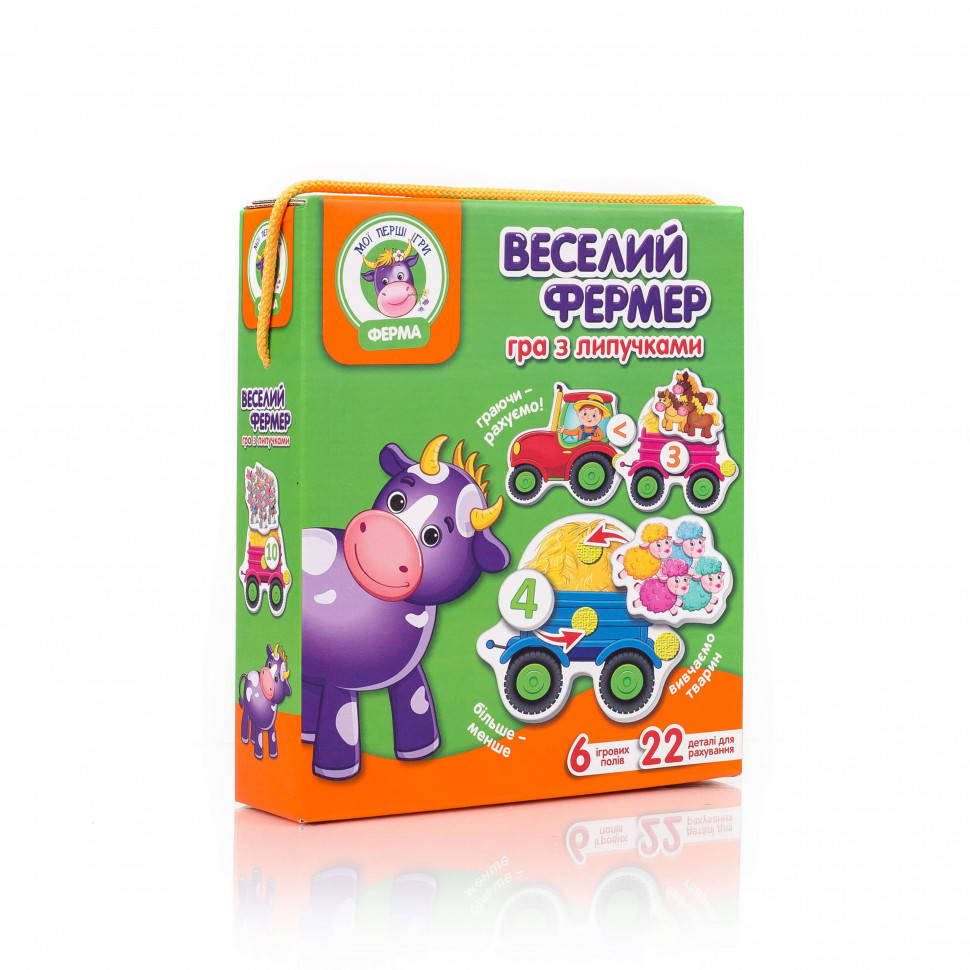 

Детская игра с липучками "Веселый фермер" VT1310-03 на укр. языке
