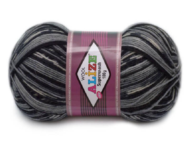 

Alize Superwash, №2695, Секционное крашение