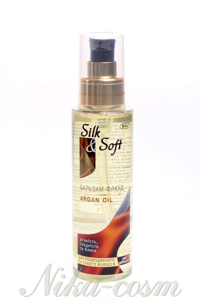 

Бальзам-флюид для волос с маслом аргана Silk&Soft 100мл