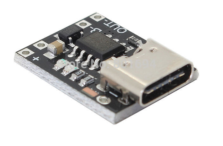 

USB type-c Контроллер заряда/разряда, модуль 1S li-ion 4,2V 1A