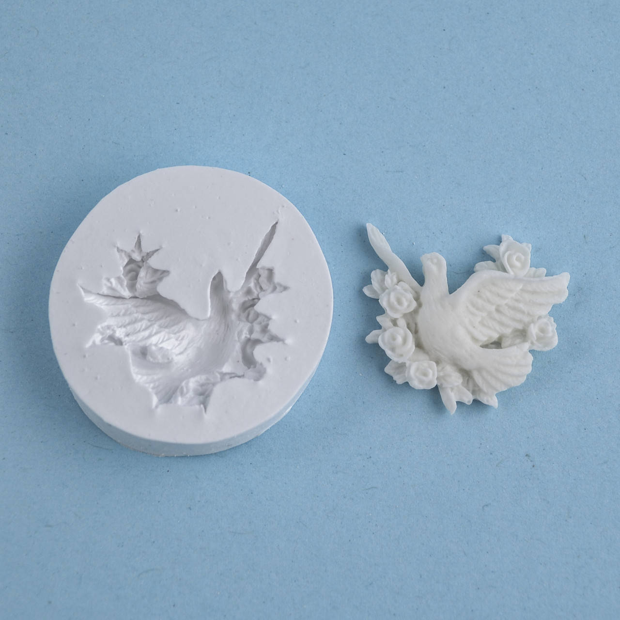 

Силиконовый молд Голубь 4.3х4.3 см