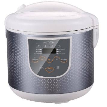 

Мультиварка MIRTA MC-2209NW белый (900Вт, 5л, 12 программ, антипригар. покрытие)