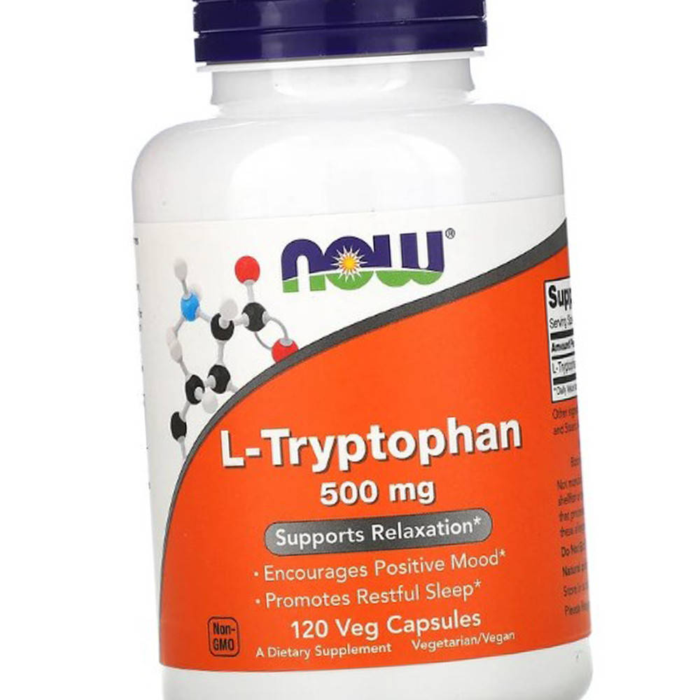 

Л-триптофан NOW Foods L-Tryptophan 500 mg 120 капсул