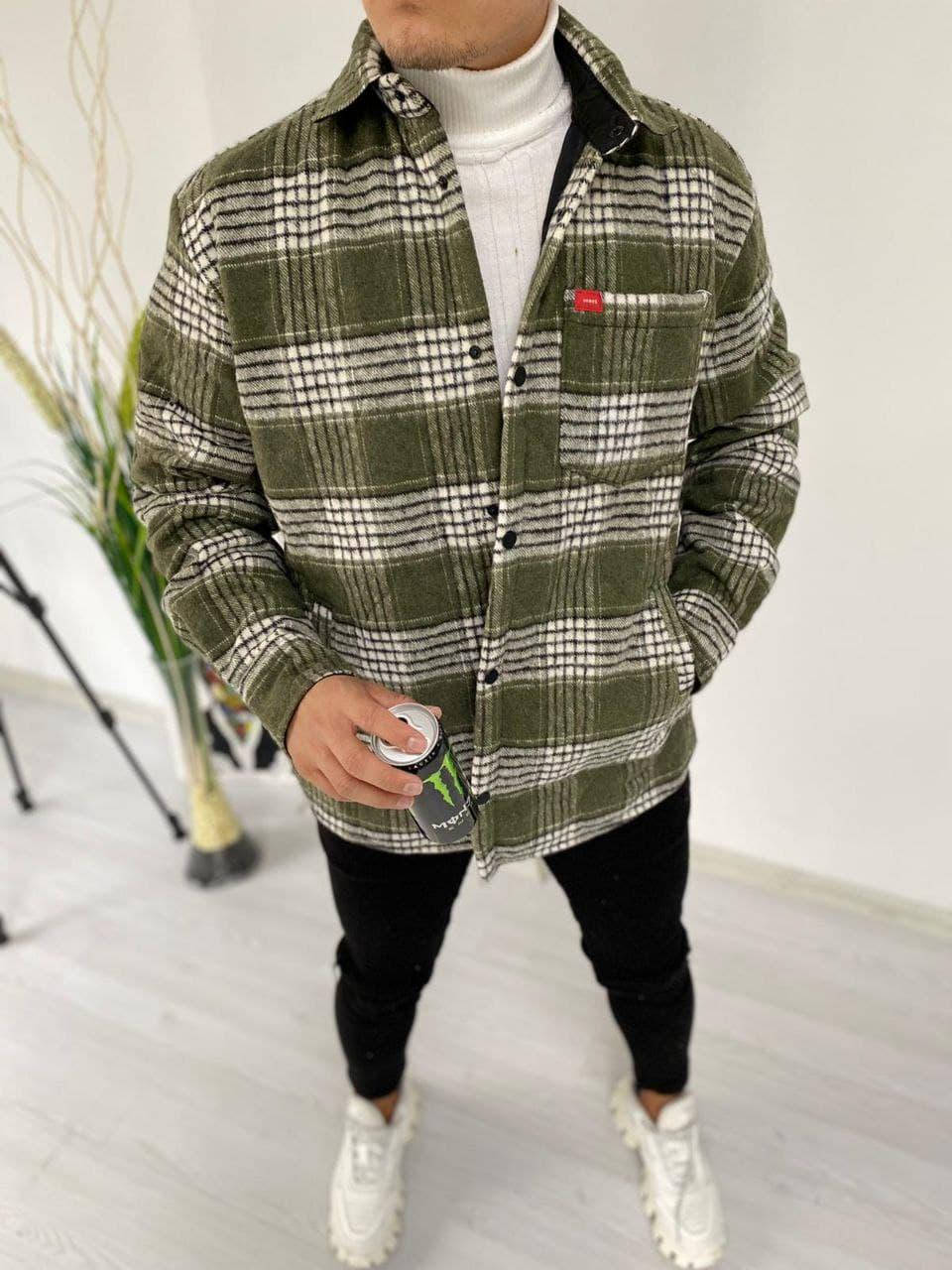 

Рубашка мужская байка ОВЕРСАЙЗ с подкладкой пр-во Турция О Д