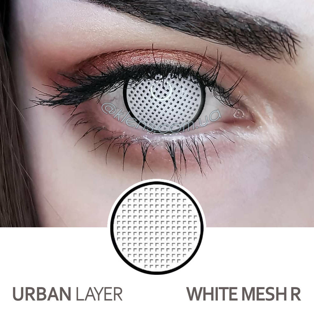 

Контактные цветные линзы Urban Layer White Mesh R